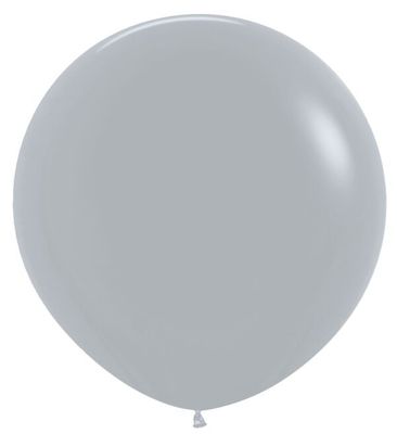Deluxe Grey 24" Latex Balloons - 3 Ct