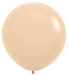 Pastel Matte Malibu Peach 24" Latex Balloons - 3 Ct