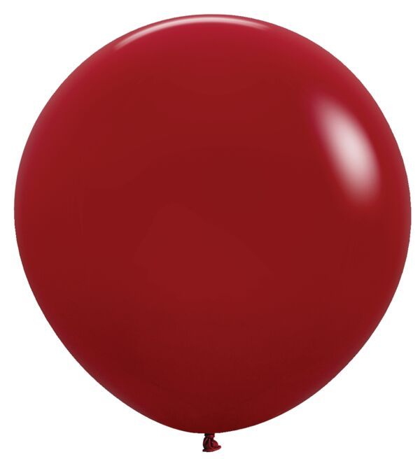Deluxe Imperial Red 24" Latex Balloons - 3 Ct