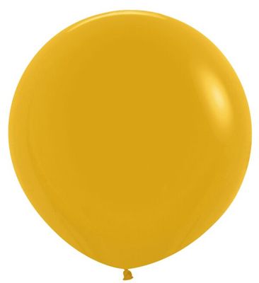 Deluxe Mustard 24" Latex Balloons - 3 Ct