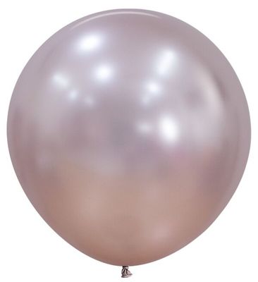 Silk Pink Blossom 24" Latex Balloons - 3 Ct