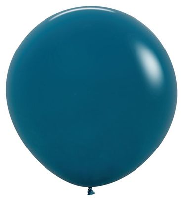 Deluxe Deep Teal 24" Latex Balloons - 3 Ct