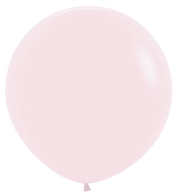 Pastel Matte Pink 24" Latex Balloons - 3 Ct