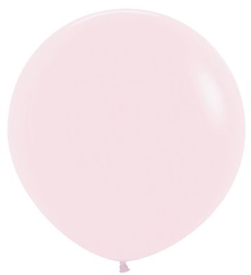 Pastel Matte Pink 24" Latex Balloons - 3 Ct