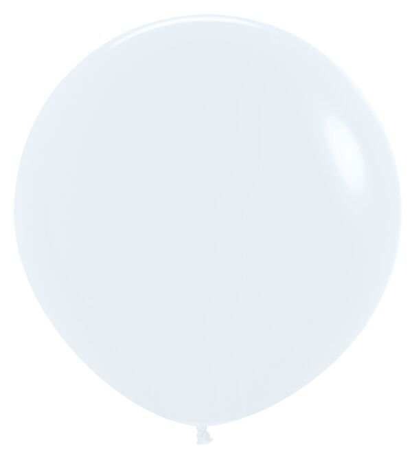Fashion White 24" Latex Balloons - 3 Ct