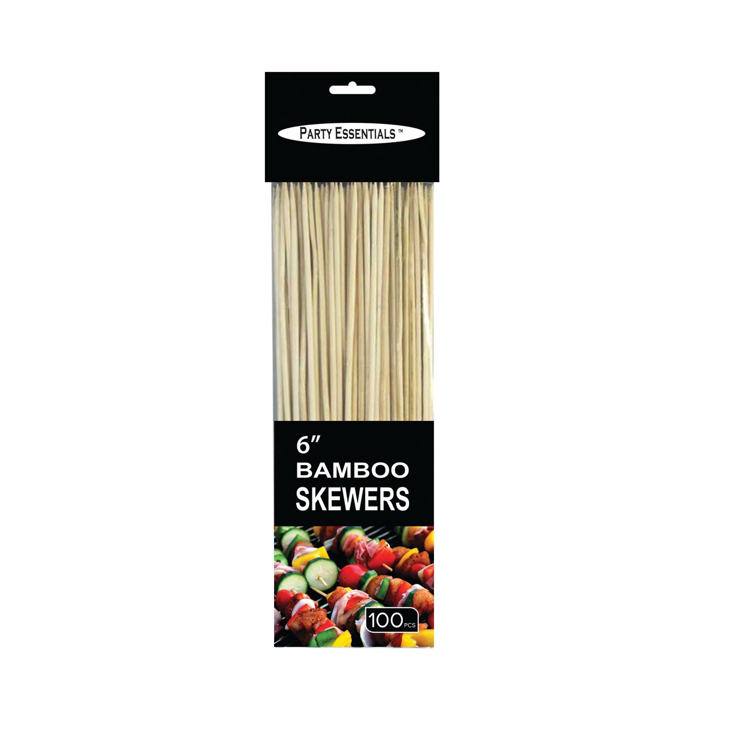 Bamboo Skewers 6" 100 Ct