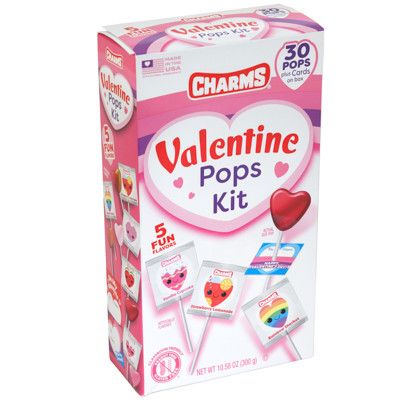 Charms Heart Pop Valentine Exchange - 30ct