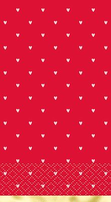 Red &amp; Pink Valentines Guest Napkins  16ct - Foil Stamping