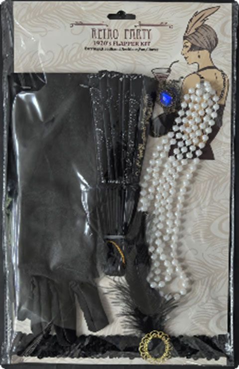 Roaring 20's Accessory  Kit  - Black