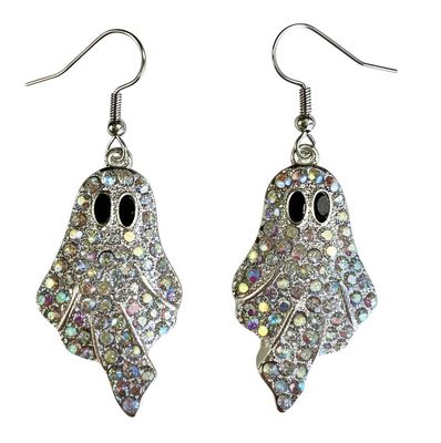 Rhinestone Ghost Earrings