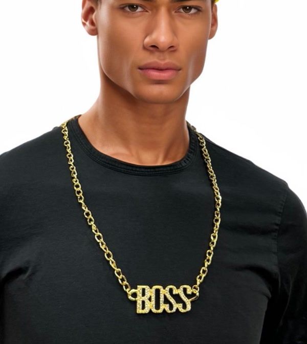 Oversized Bling BOSS Necklace