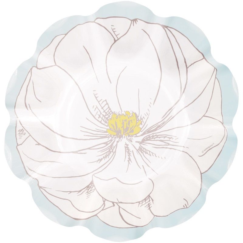 Garden Party - 7" Flower Shape Plates 8ct