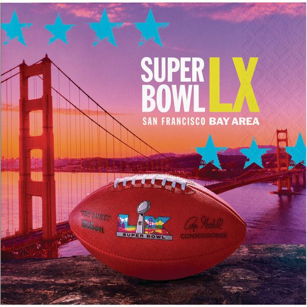 Super Bowl LX - Beverage Napkins 16 Ct