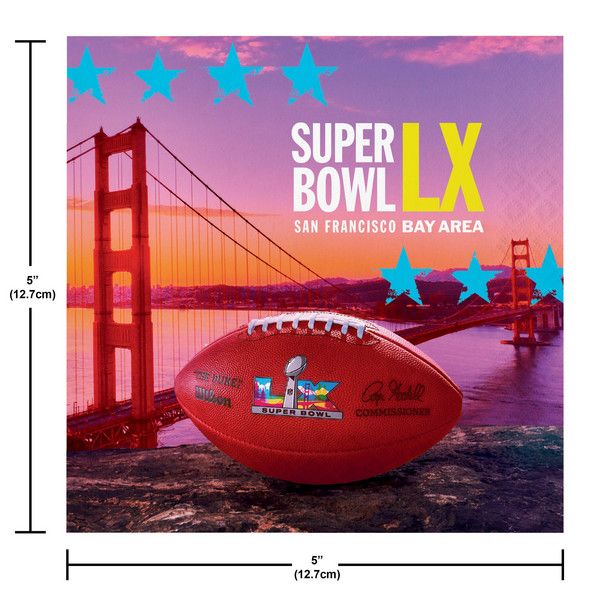 Super Bowl LX - Luncheon Napkins 16 Ct