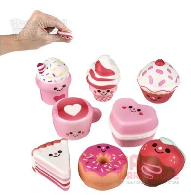 Valentine Fun Treats Micro Squish Assortment 2" -  24 Ct Poly Bag
