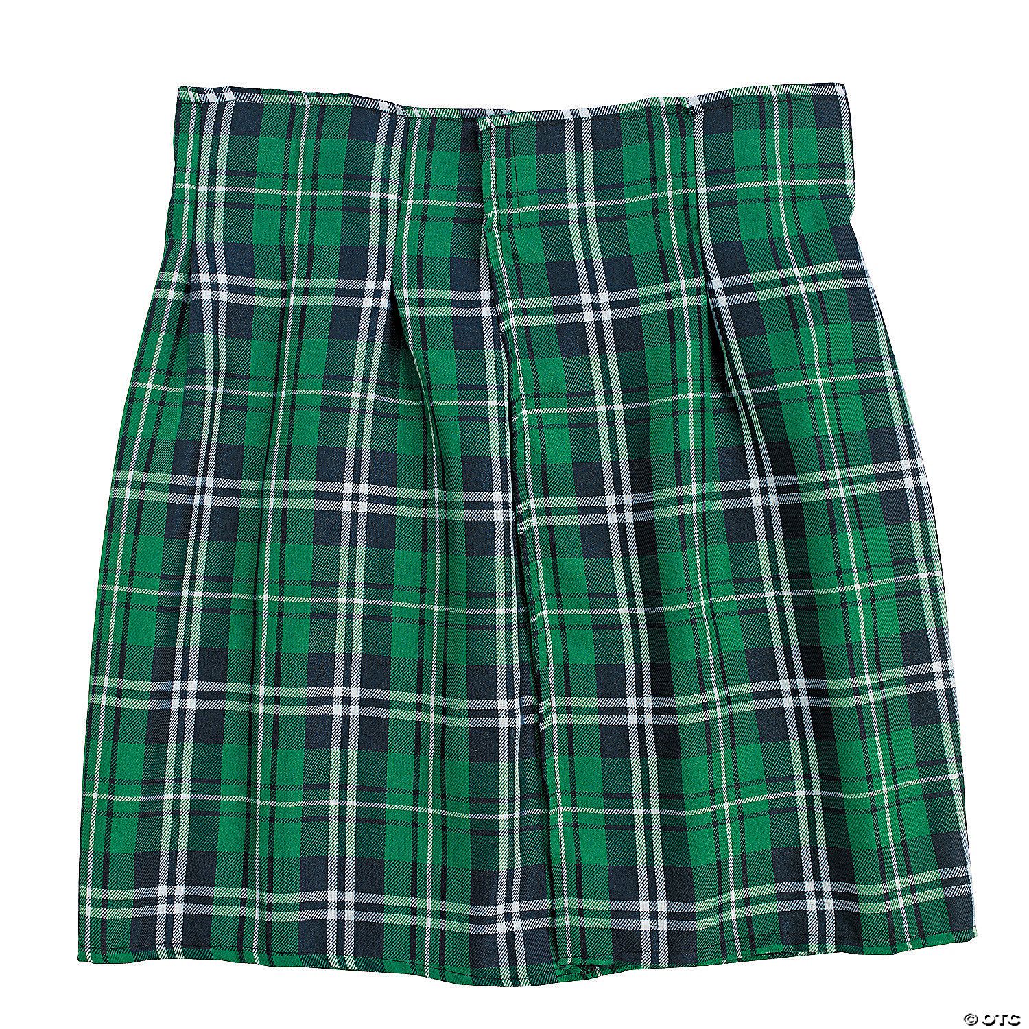 Polyester St. Patrick’s Day Plaid Kilt