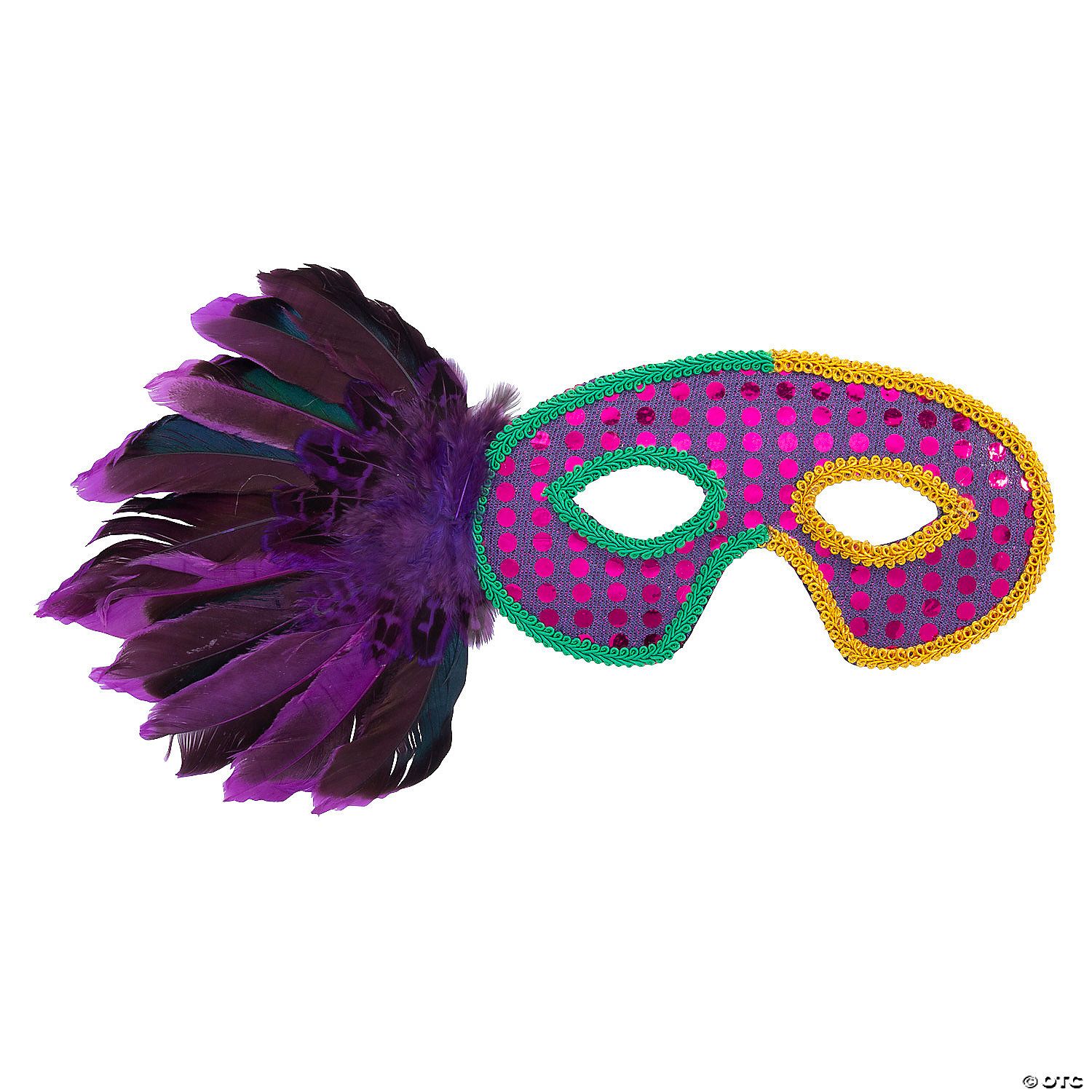 Mardi Gras Elegant Masks 12 Ct Poly Bag