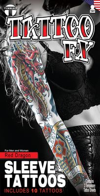 Sleeve Tattoo FX - 3pc Red Dragon