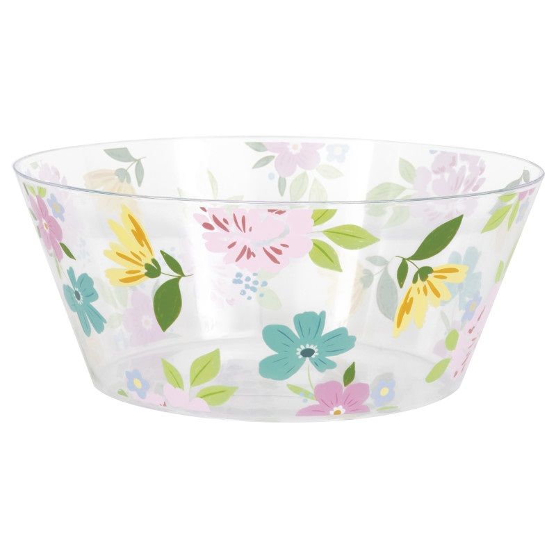 Spring Florals Plastic Serving Bowl