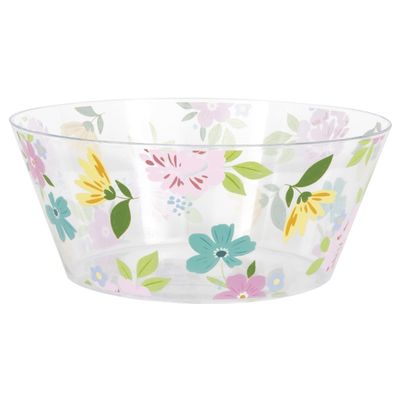 Spring Florals Plastic Serving Bowl