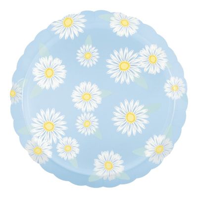 Fresh Daisy Gingham Scalloped Edge - 10" Plates  8ct