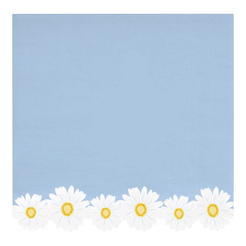 Fresh Daisy Shaped Edge - Dinner Napkins  16ct