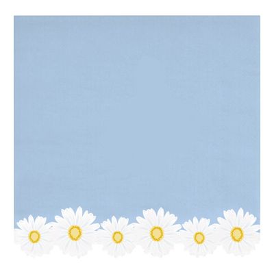 Fresh Daisy Shaped Edge - Dinner Napkins  16ct