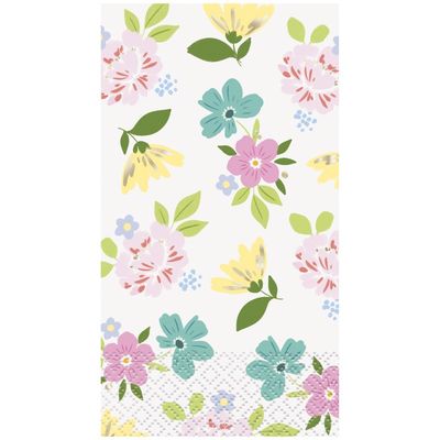 Spring Florals Foil Stamping - Guest Towels  16ct