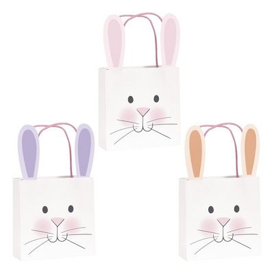 Pretty Easter Assorted Bunny Ear Treat Bags  3ct