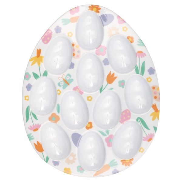 Playful Easter Egg-Shaped Egg Holder Tray