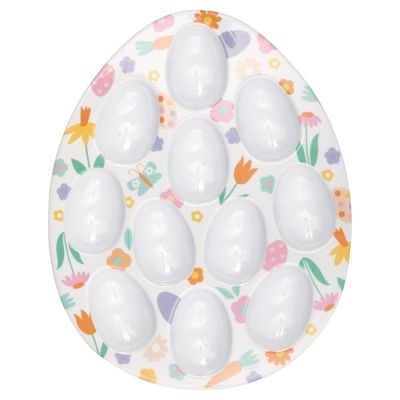 Playful Easter Egg-Shaped Egg Holder Tray
