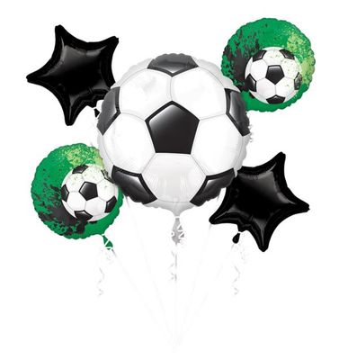 Bouquet Goal Getter - Bouquet Helium Filled Foil Balloon, Ribbon