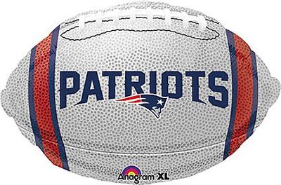 New England Patriots Football - 18" Hellium Filled Foil Balloon, Ribbon