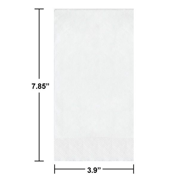 Guest Napkins 2 Ply White 50 Ct