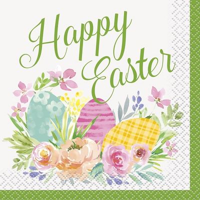 Watercolor Pastel Easter - Beverage Napkins  16ct