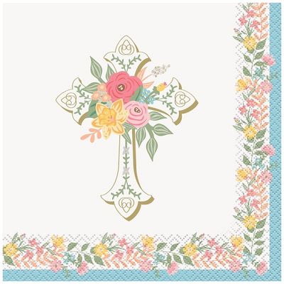 Traditional Easter Luncheon Napkins  16ct - Foil Stamping