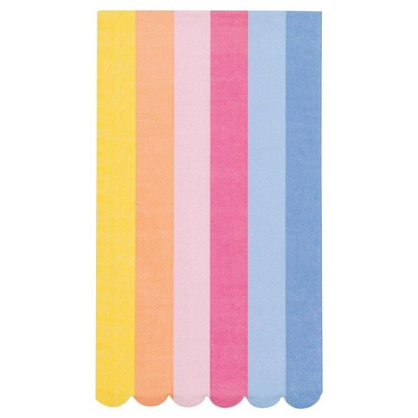 Spring Garden Striped Scalloped - Guest Towels  16ct