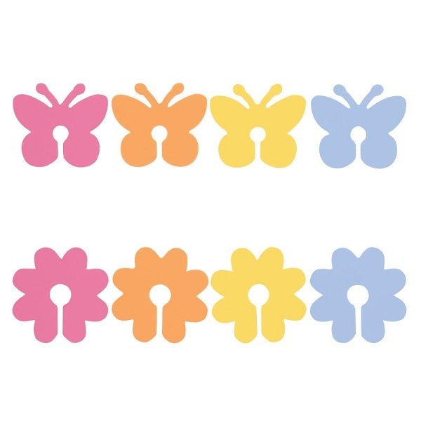 Assorted Flower &amp; Butterfly Silicone Drink Markers  8ct