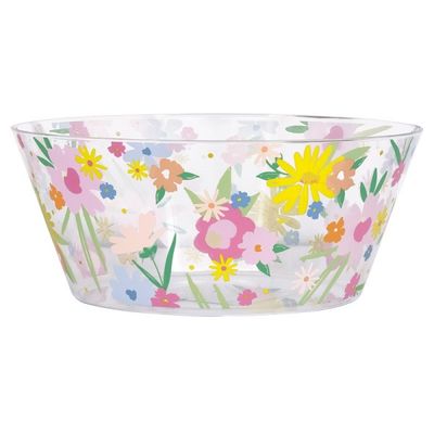 Spring Garden Plastic Serving Bowl