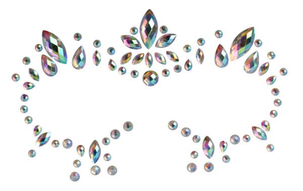 Face Gems - Silver Mask