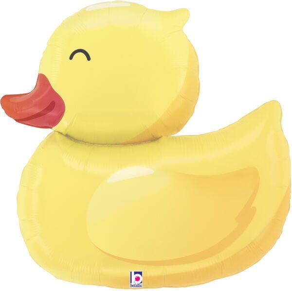 Sweet Rubber Ducky - 26" Helium Filled Foil Balloon, Ribbon