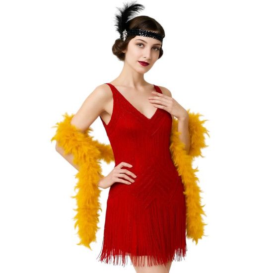 Feather Boa 70g -, Color: Gold