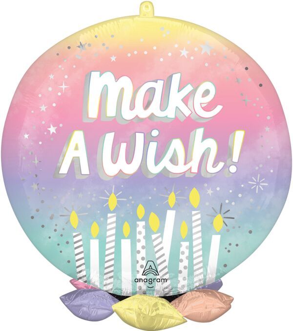 Pearlized Birthday Frillz - 19" Helium Filled Foil Balloon, Ribbon