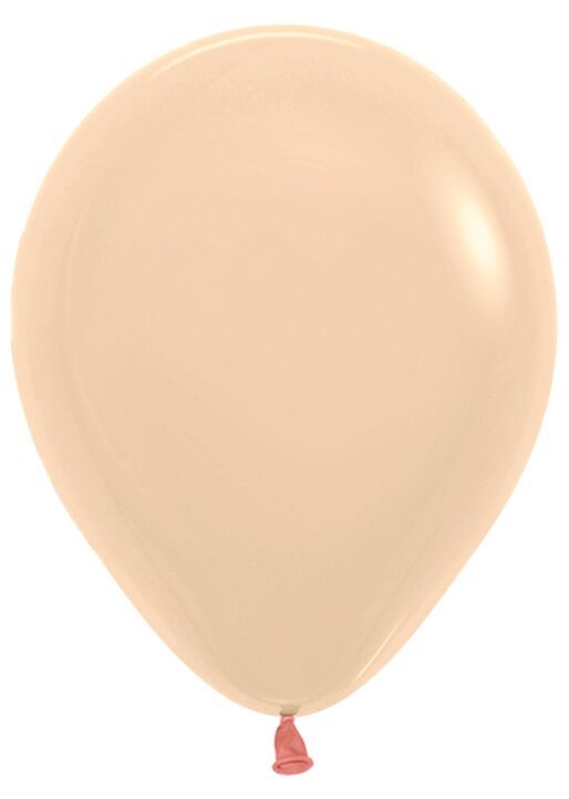 Pastel Matte Malibu Peach 5" Latex Balloons - 50 Ct