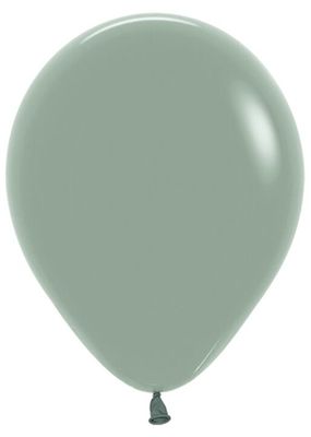 Pastel Dusk Laurel Green 5" Latex Balloons - 50 Ct