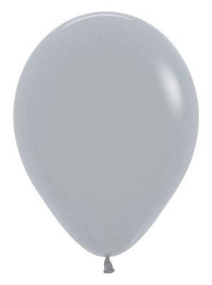 Deluxe Grey 5" Latex Balloons - 50 Ct