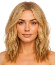 Short Wavy Blond Bob Wig