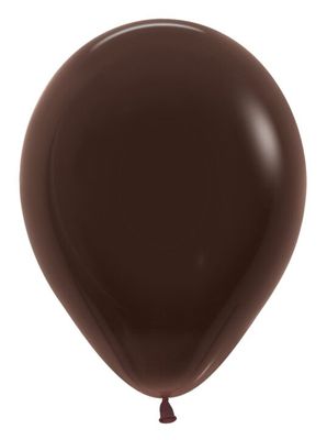 Deluxe Chocolate 5" Latex Balloons - 50 Ct
