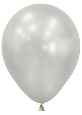 Silk Oyster White 5" Latex Balloons - 50 Ct
