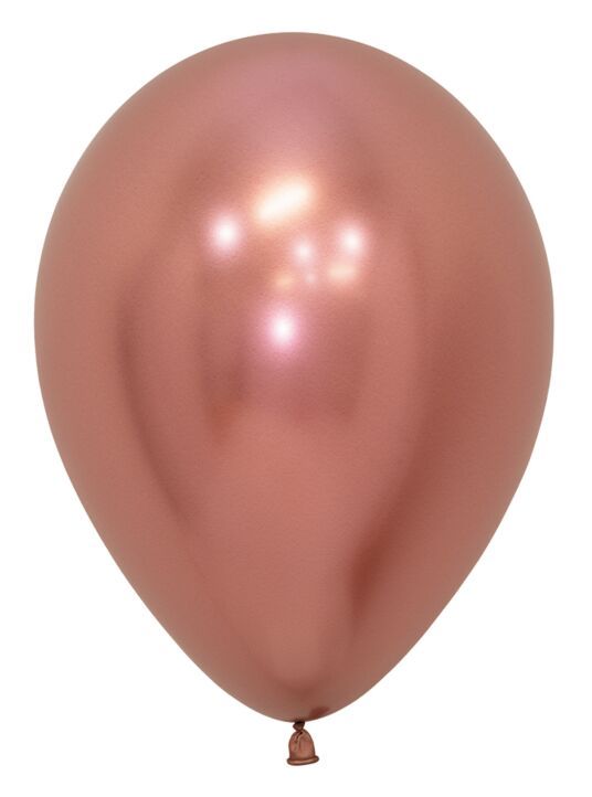 Reflex Rose Gold 5" Latex Balloons - 50 Ct